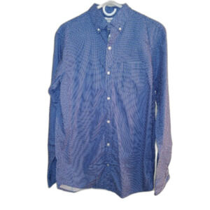 Old Navy Shirt Mens Med The Classic Shirt Button Down Blue White Casual Top